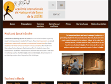 Tablet Screenshot of musique-lozere.com